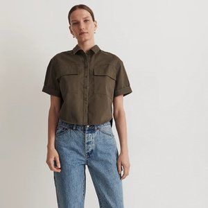 NWT Madewell Utility Button-Up Shirt in (Re)generative Chino